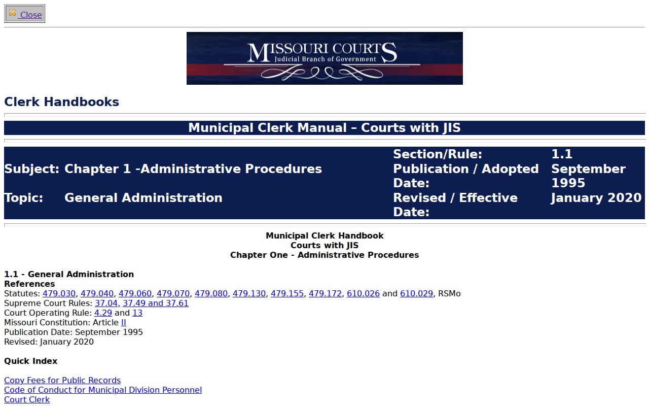 Linn County court calendar municipal docket procedure record