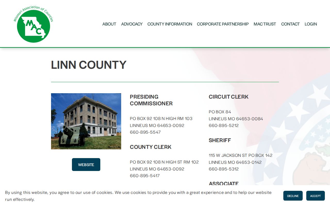 Linn County court record search Circuit Clerk contact record