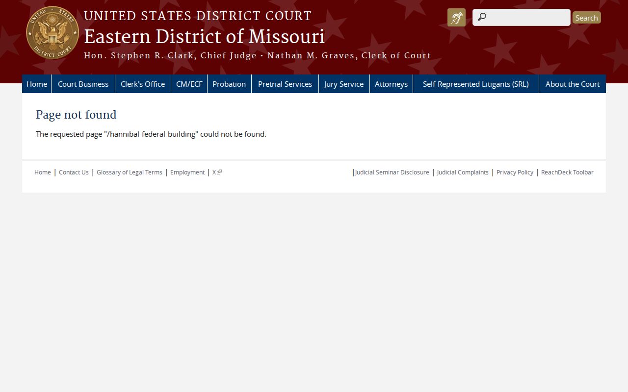 Linn County Linneus court docket federal court location boundary