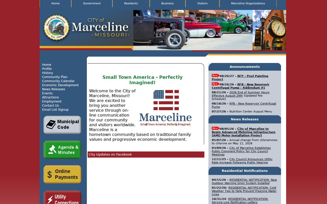 Linn County Marceline court docket city administration context